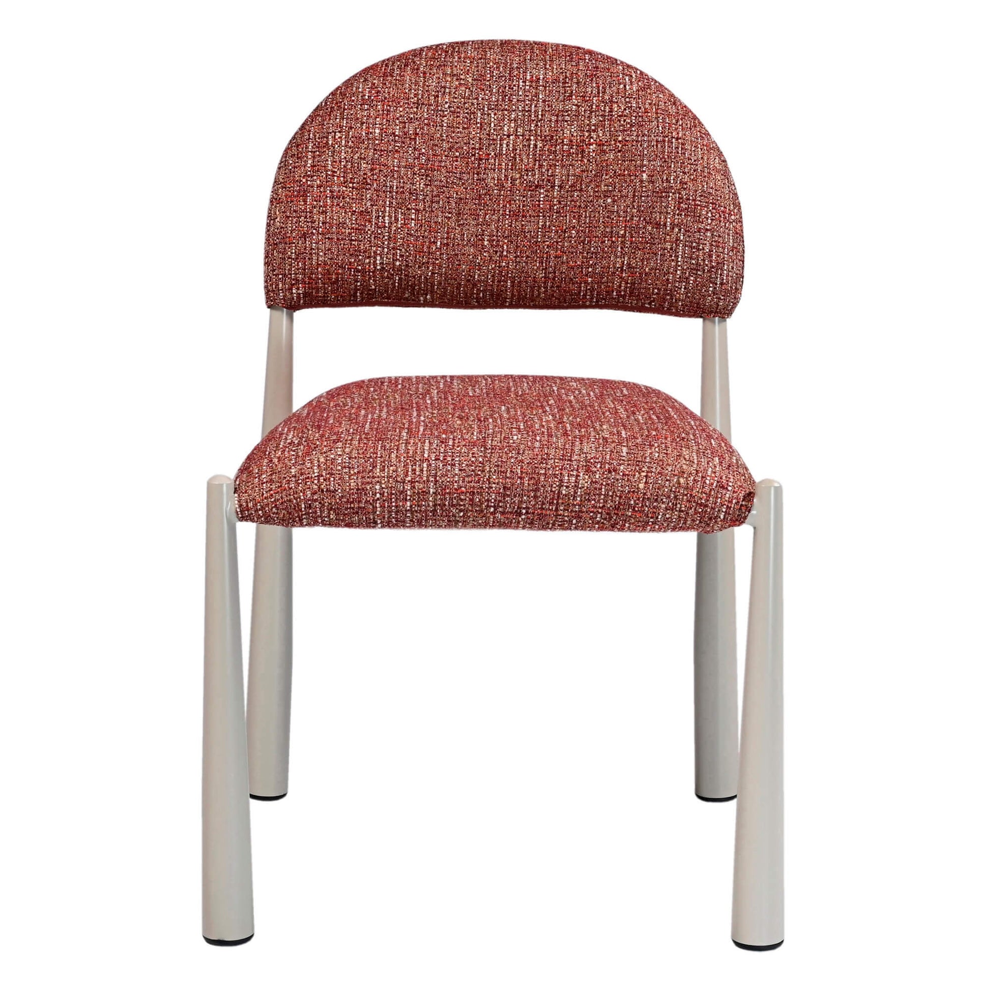 Amalfi Coastal Modern Metal Autumn Fabric Dining Chairs | Sunset