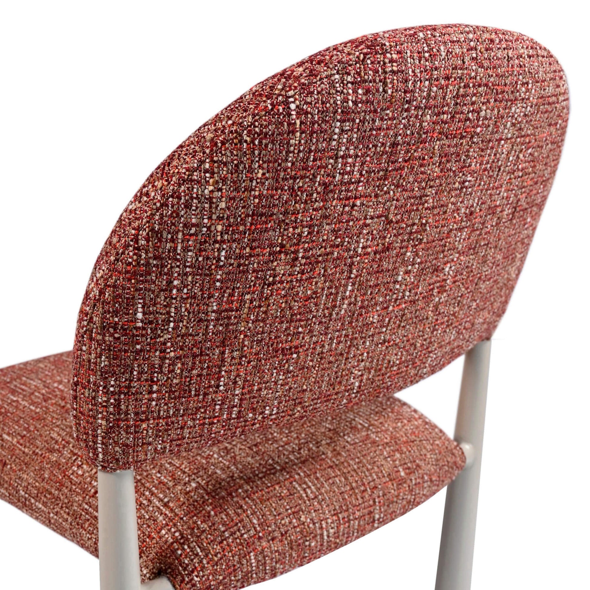 Amalfi Coastal Modern Metal Autumn Fabric Dining Chairs | Sunset