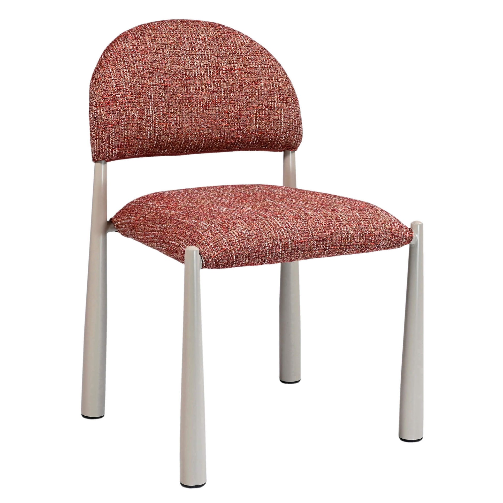 Amalfi Coastal Modern Metal Autumn Fabric Dining Chairs | Sunset