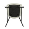 Amberley | Contemporary Metal White Sand Fabric Bar Stools | Set Of 2