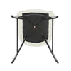 Amberley | Contemporary Metal White Sand Fabric Bar Stools | Set Of 2
