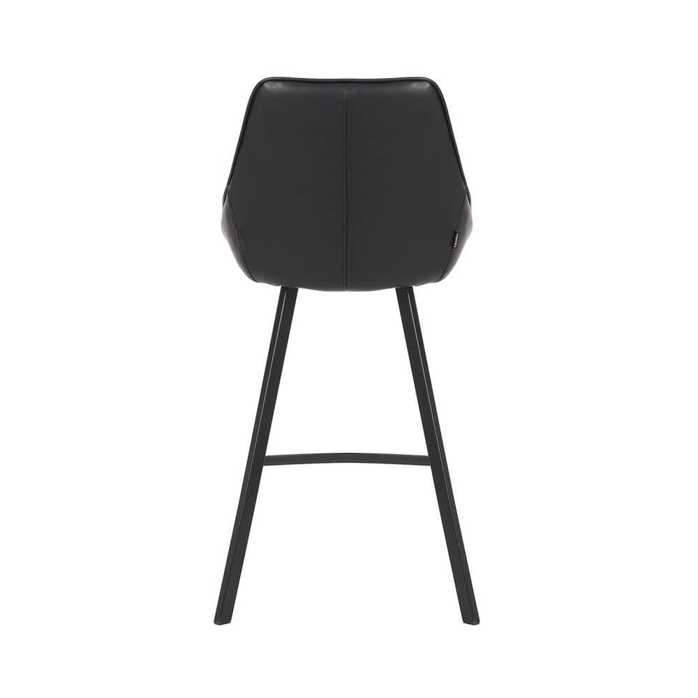 Modern Black PU Leather Bar Stools | Black