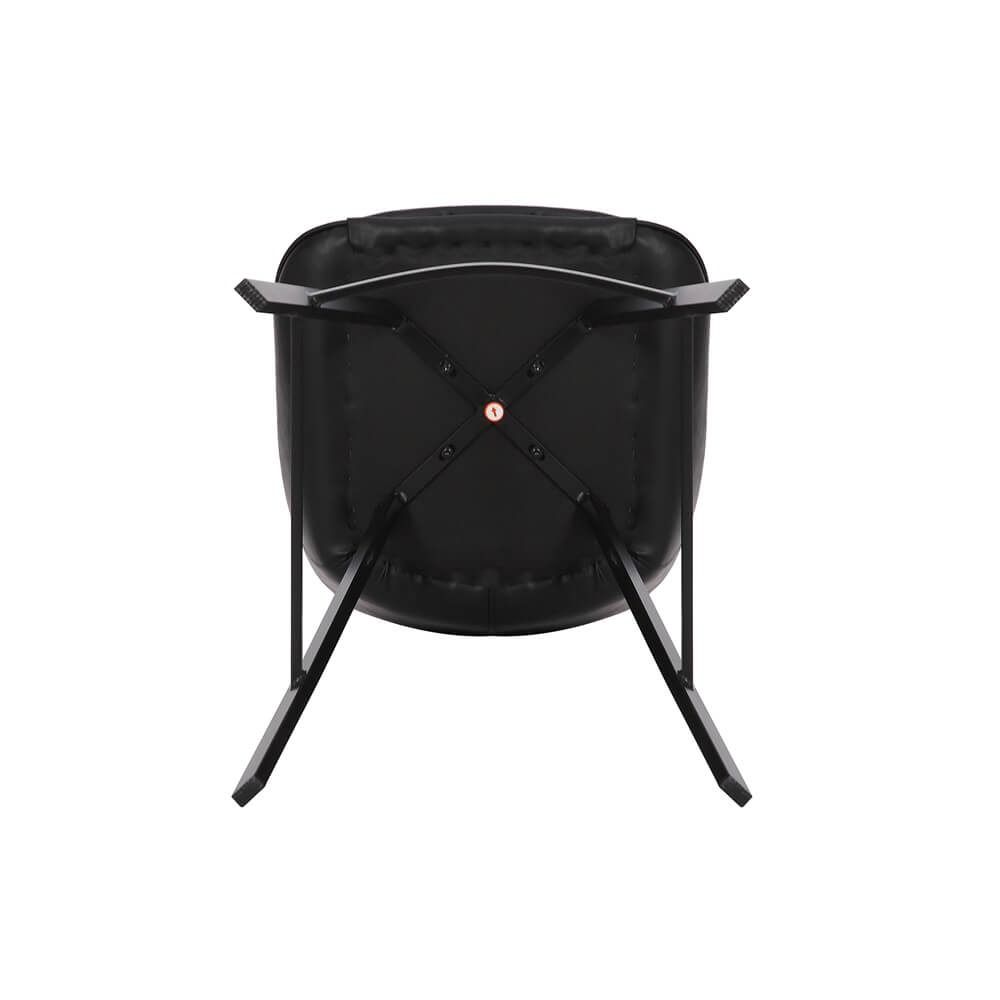Modern Black PU Leather Bar Stools | Black