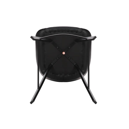 Modern Black PU Leather Bar Stools | Black