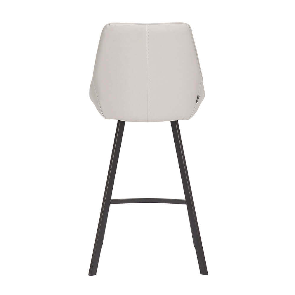 Modern Light Grey PU Leather Bar Stools | Light Grey
