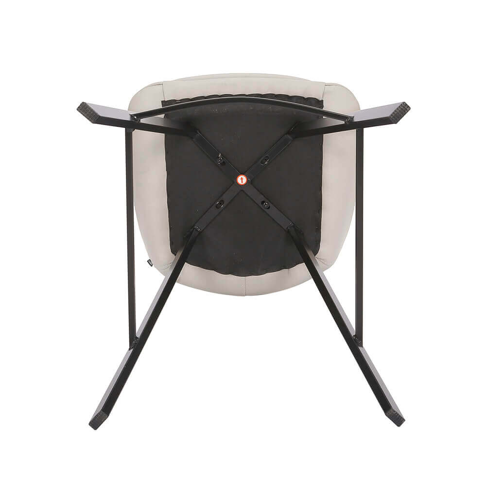 Modern Light Grey PU Leather Bar Stools | Light Grey