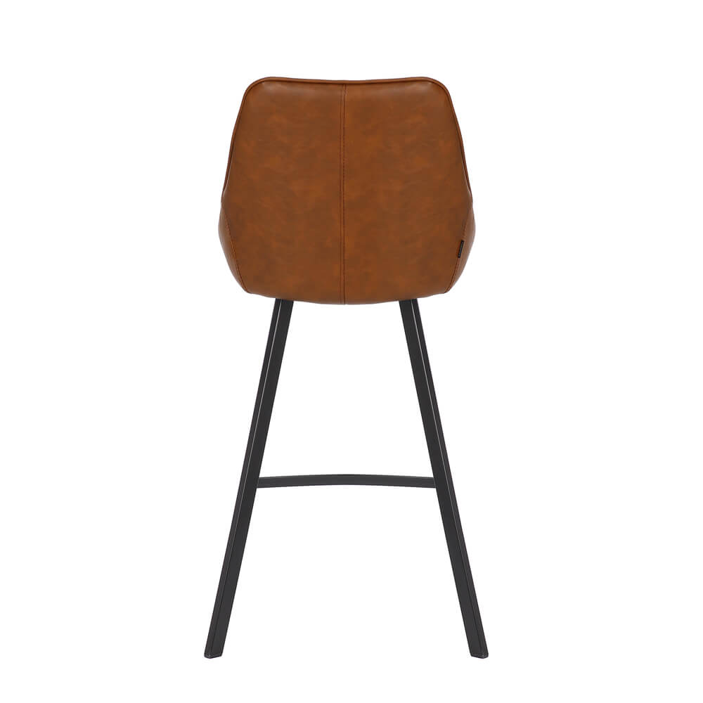 Modern Tan PU Leather Bar Stools | Tan