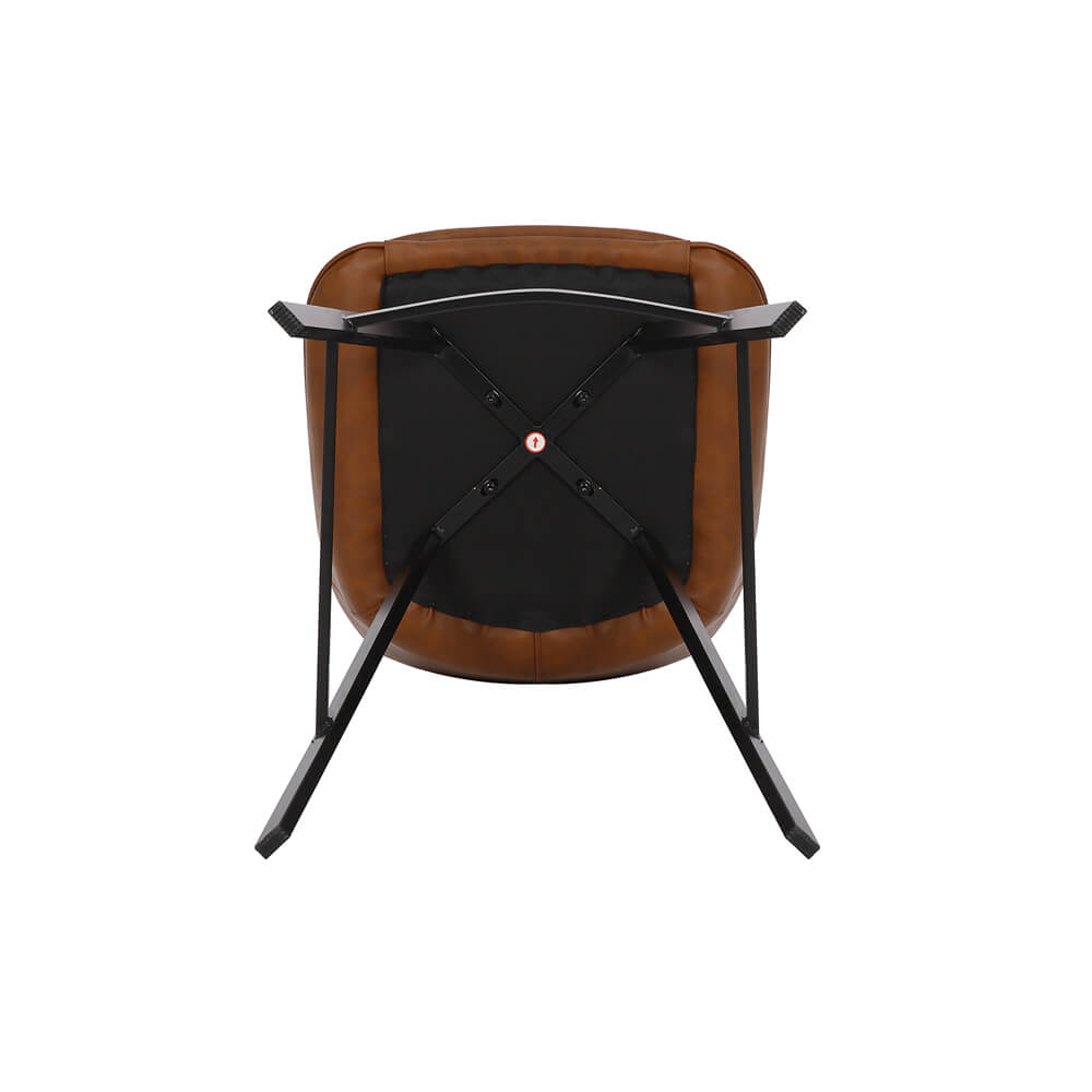 Modern Tan PU Leather Bar Stools | Tan