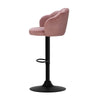 Ambrose | Modern Metal Velvet Swivel Bar Stools | Set Of 2