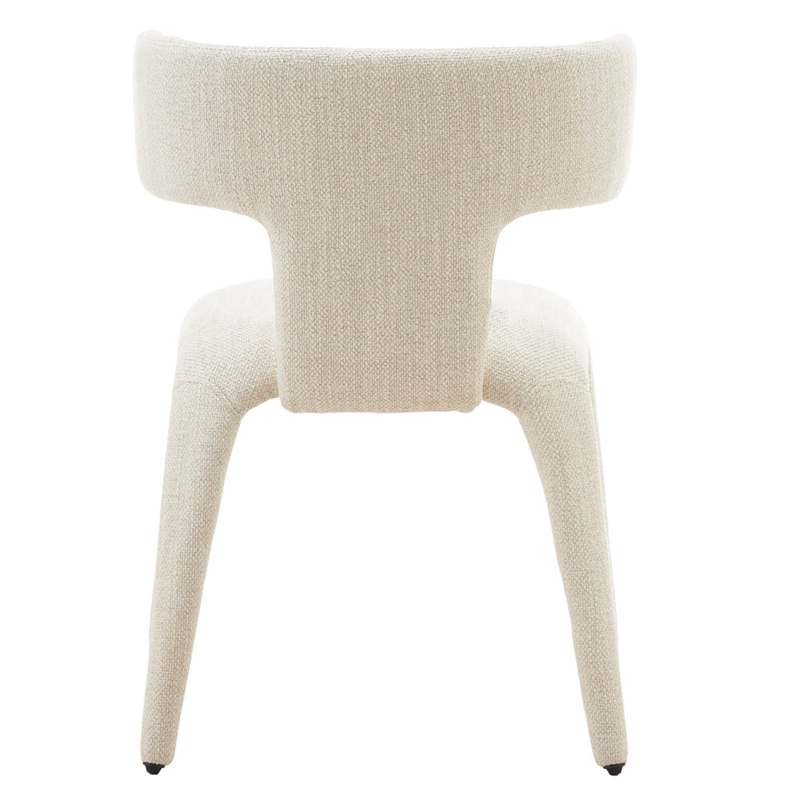 Amira | Mid Century Cream Coffee Fabric Dining Chairs | Set Of 2 | Cream