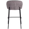 Andre | Modern Metal Fabric Bar Stools | Set Of 2