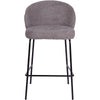 Andre | Modern Metal Fabric Bar Stools | Set Of 2