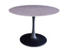 Andre | Metal Scratch Resistant Polished Ceramic 4 Seater Round Dining Table