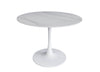 Andre | Metal Scratch Resistant Polished Ceramic 4 Seater Round Dining Table