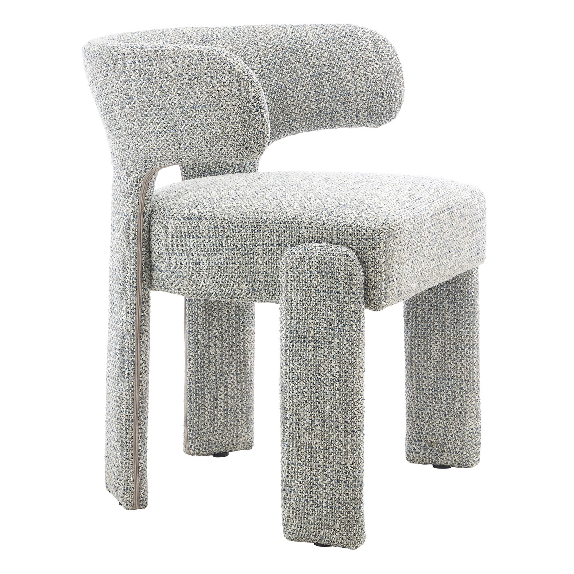 Annadale | Modern Light Grey Fabric Wooden Dining Chairs | Set Of 2 | Light Grey