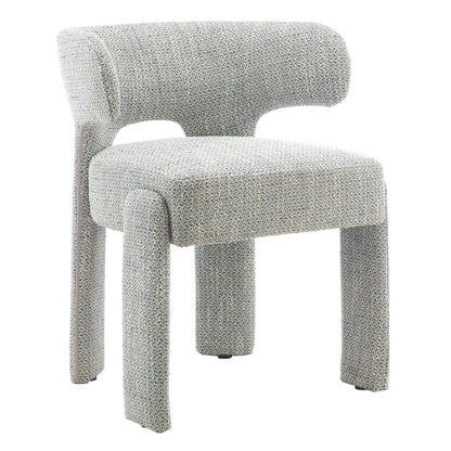 Annadale | Modern Light Grey Fabric Wooden Dining Chairs | Set Of 2 | Light Grey