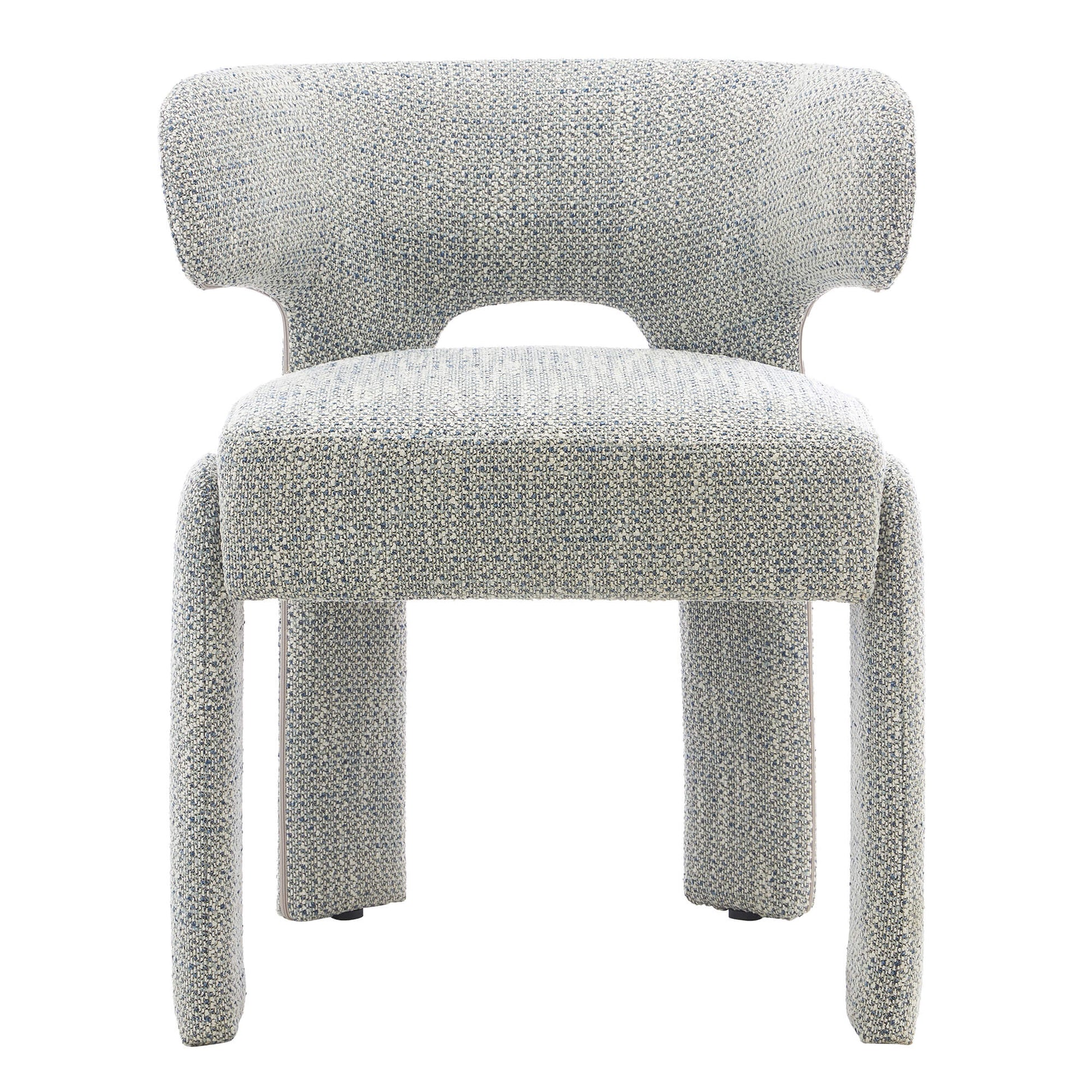 Annadale | Modern Light Grey Fabric Wooden Dining Chairs | Set Of 2 | Light Grey