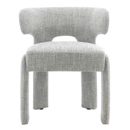Annadale | Modern Light Grey Fabric Wooden Dining Chairs | Set Of 2 | Light Grey