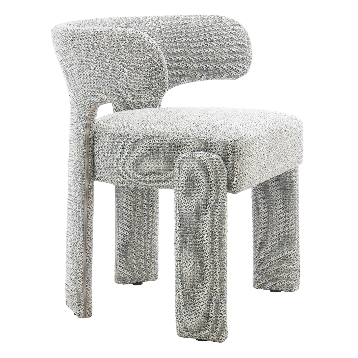 Annadale | Modern Light Grey Fabric Wooden Dining Chairs | Set Of 2 | Light Grey