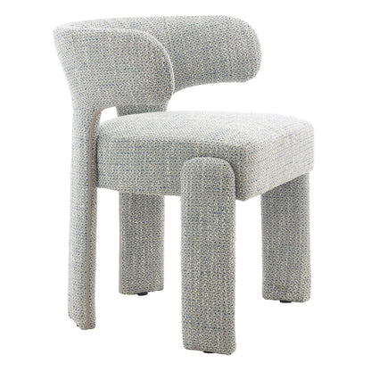 Annadale | Modern Light Grey Fabric Wooden Dining Chairs | Set Of 2 | Light Grey