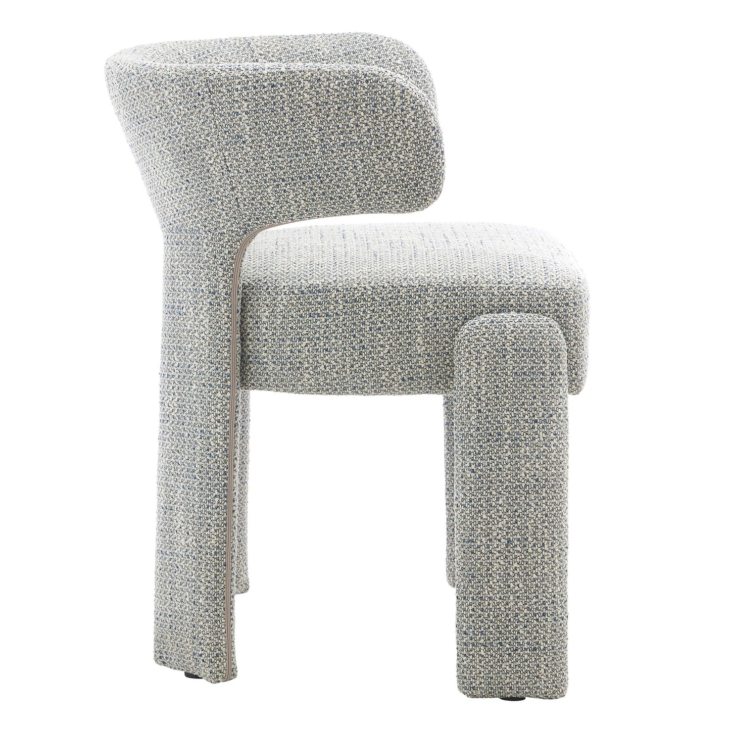 Annadale | Modern Light Grey Fabric Wooden Dining Chairs | Set Of 2 | Light Grey