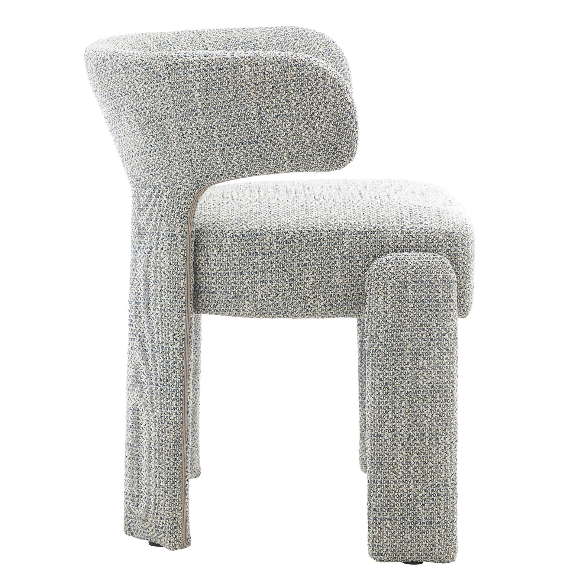Annadale | Modern Light Grey Fabric Wooden Dining Chairs | Set Of 2 | Light Grey