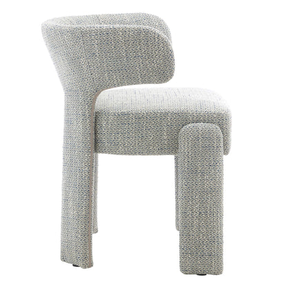 Annadale | Modern Light Grey Fabric Wooden Dining Chairs | Set Of 2 | Light Grey
