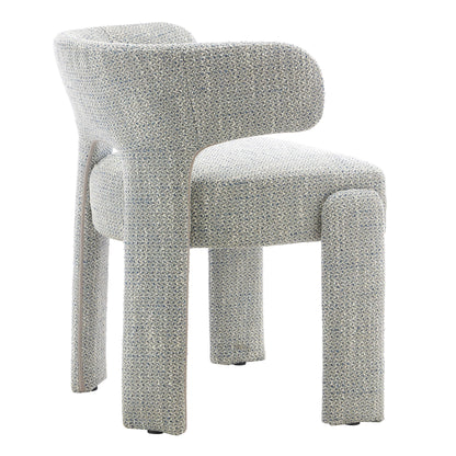 Annadale | Modern Light Grey Fabric Wooden Dining Chairs | Set Of 2 | Light Grey