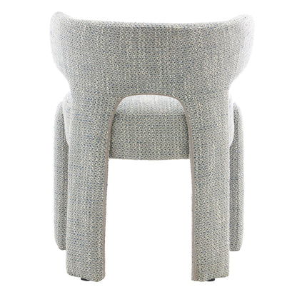 Annadale | Modern Light Grey Fabric Wooden Dining Chairs | Set Of 2 | Light Grey