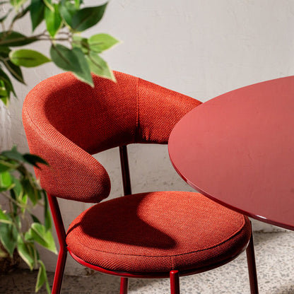 Arles | Shell Plum Fabric Modern Dining Chairs | Set Of 2 | Plum