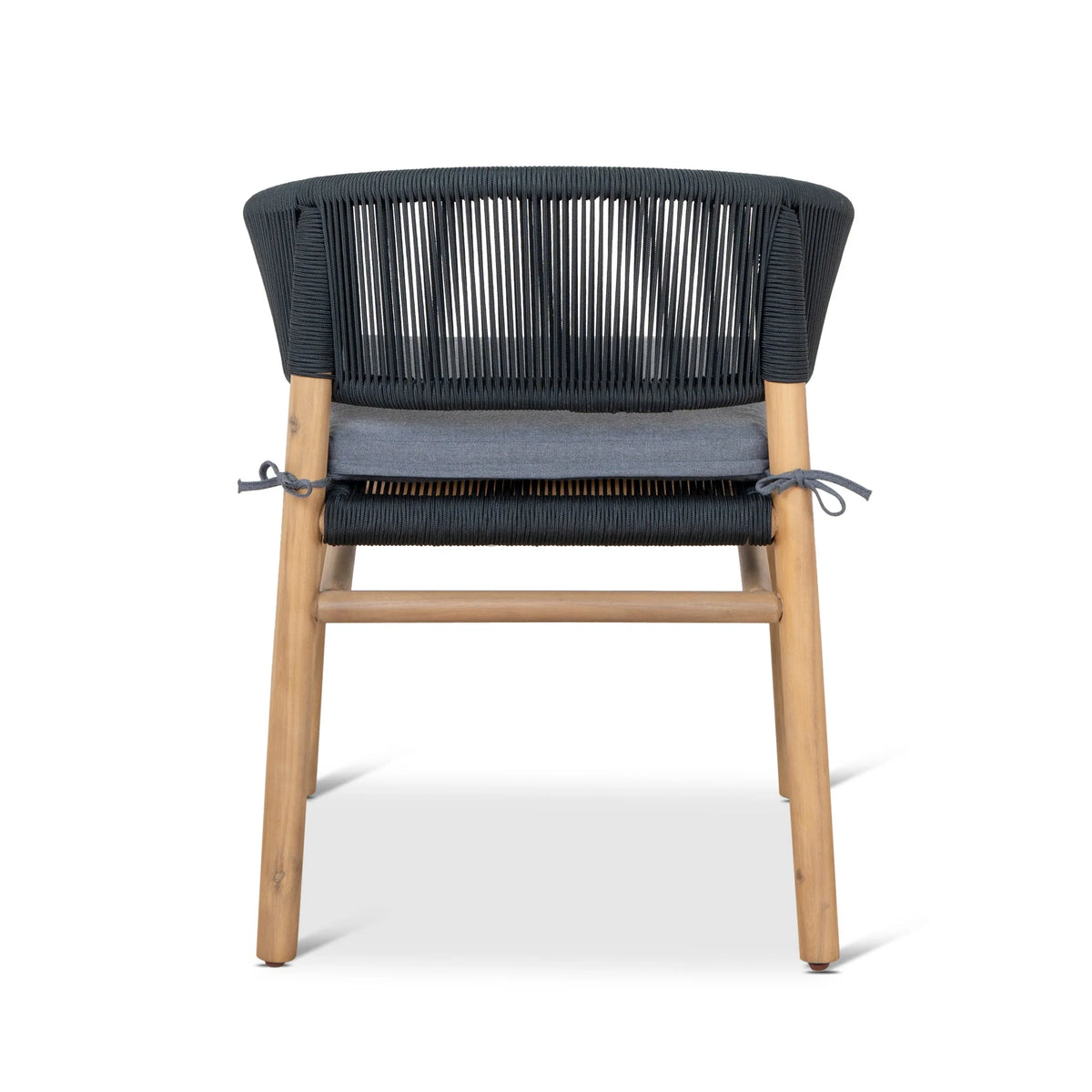 Ashgrove | Coastal Royal Anthracite Wooden Dining Chairs With Arms | Anthracite