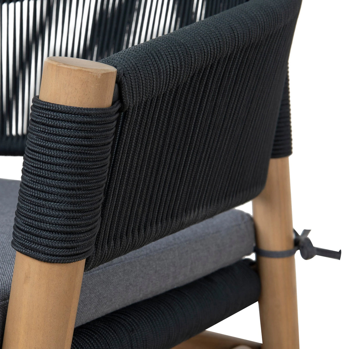 Ashgrove | Coastal Royal Anthracite Wooden Dining Chairs With Arms | Anthracite