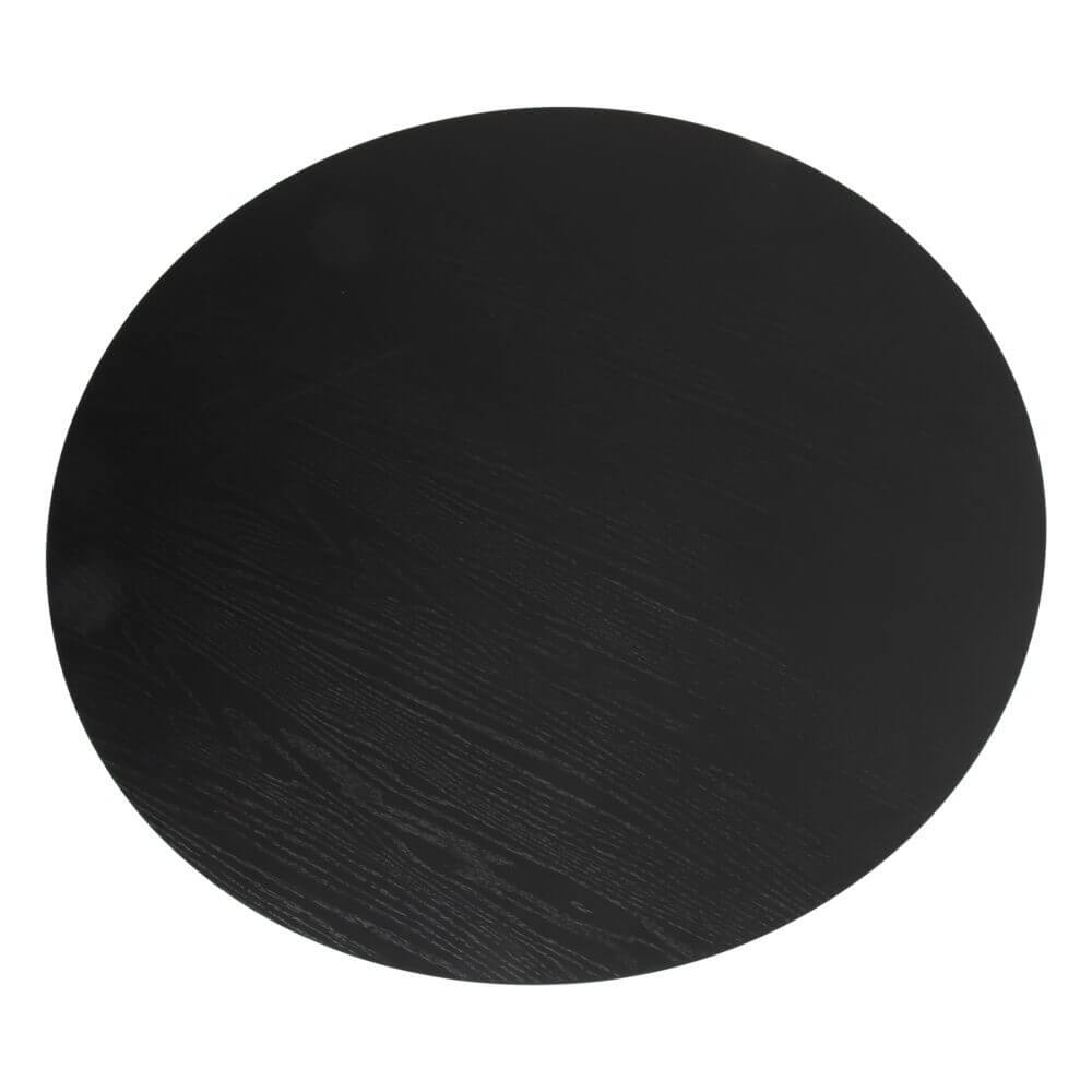 Ashwood | Modern Coastal Pedestal Wooden Dining Table | Black