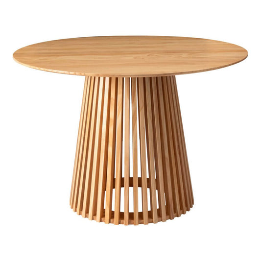 Ashwood | Modern Coastal Pedestal Wooden Dining Table | Natural