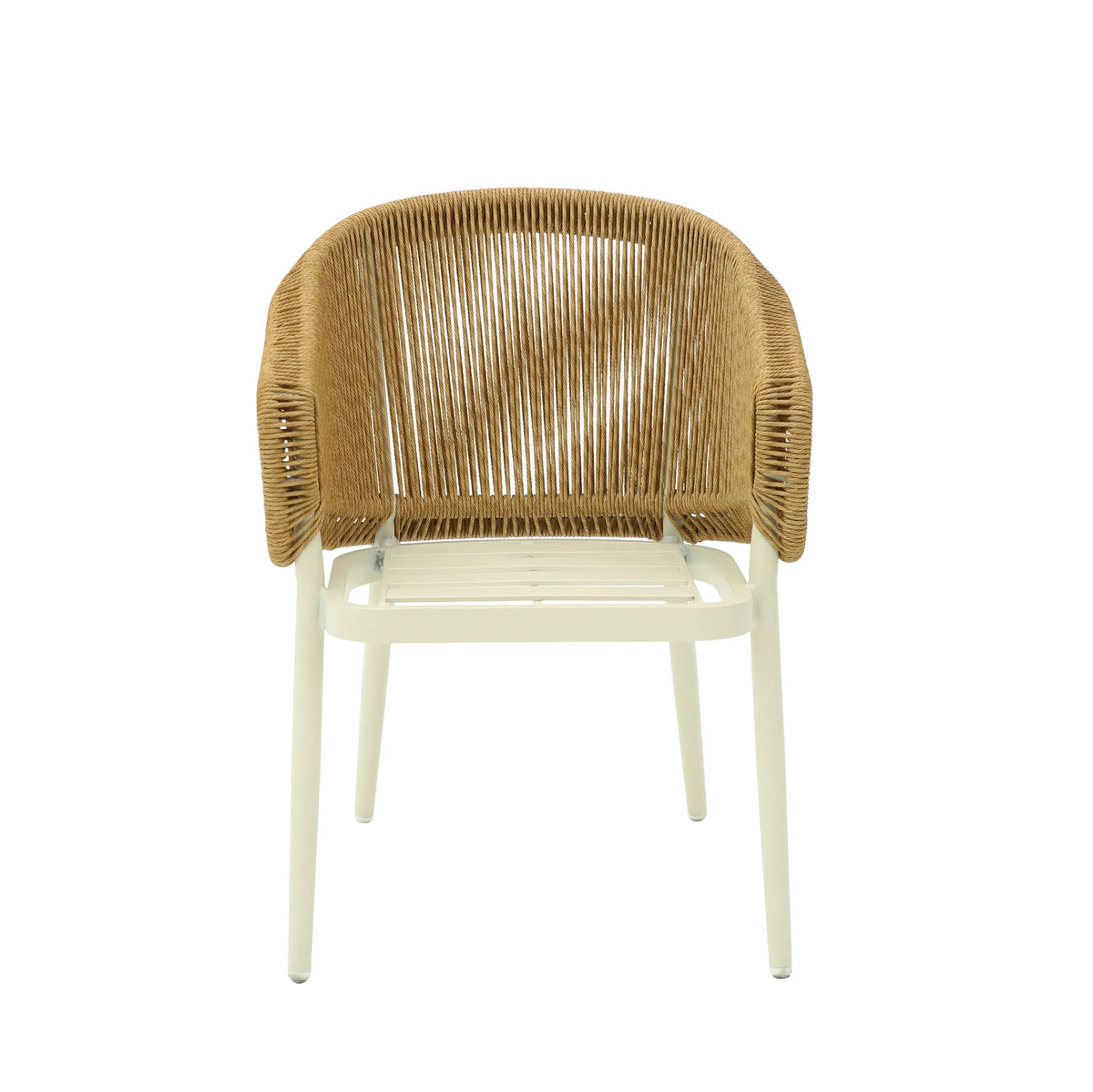 Aspendale | Coastal Beige Fabric Natural Rattan Dining Chairs With Arms | Beige