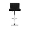 Astor | Contemporary Black PU Leather Bar Stools | Set Of 2