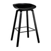 Astra | Contemporary Metal Black White Bar Stool