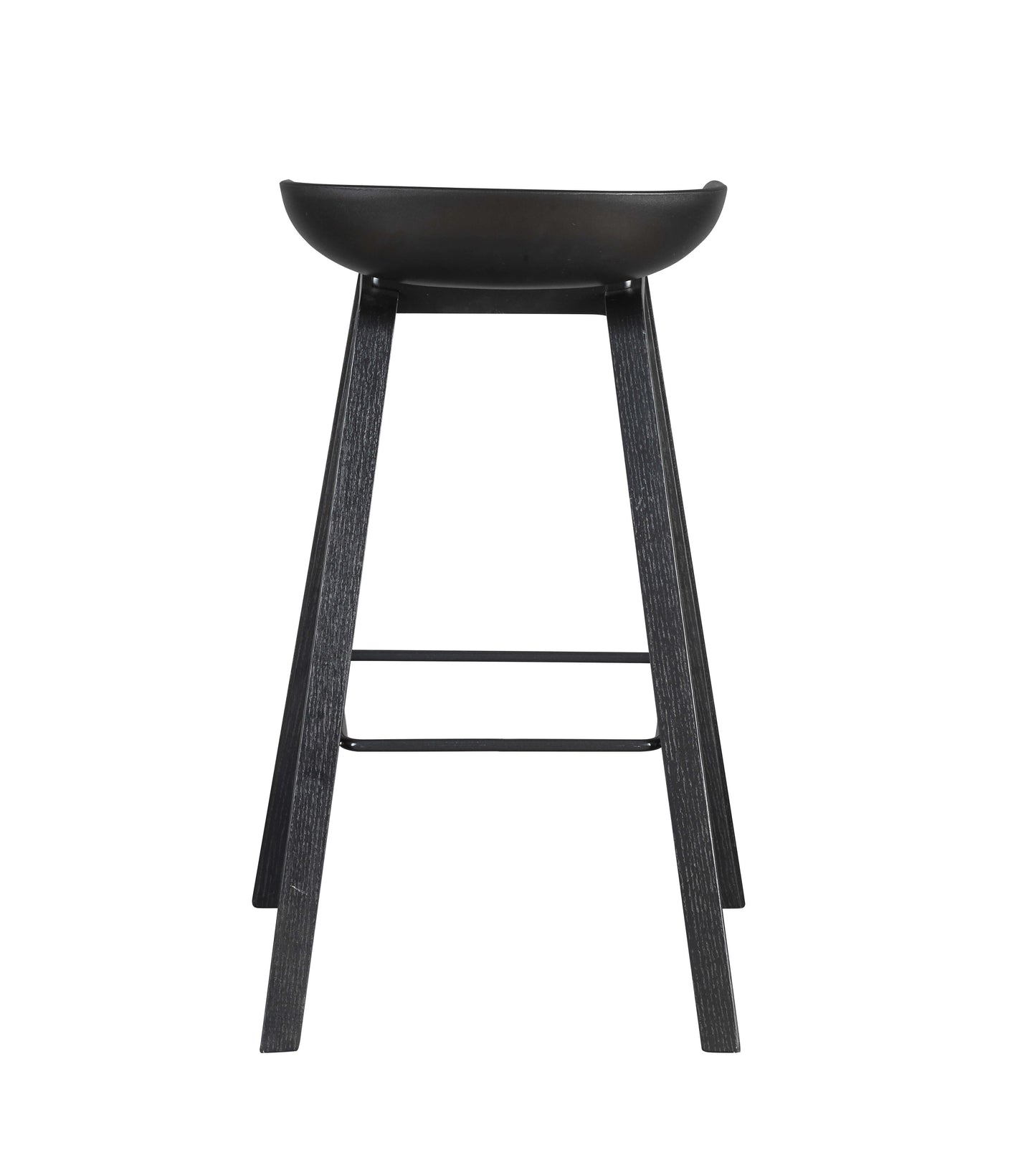 Astra | Contemporary Metal Black White Bar Stool | Black