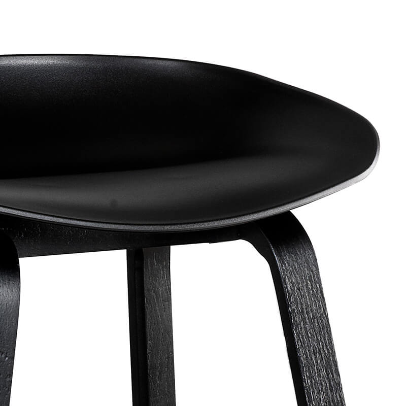 Astra | Contemporary Metal Black White Bar Stool | Black