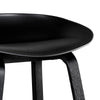 Astra | Contemporary Metal Black White Bar Stool