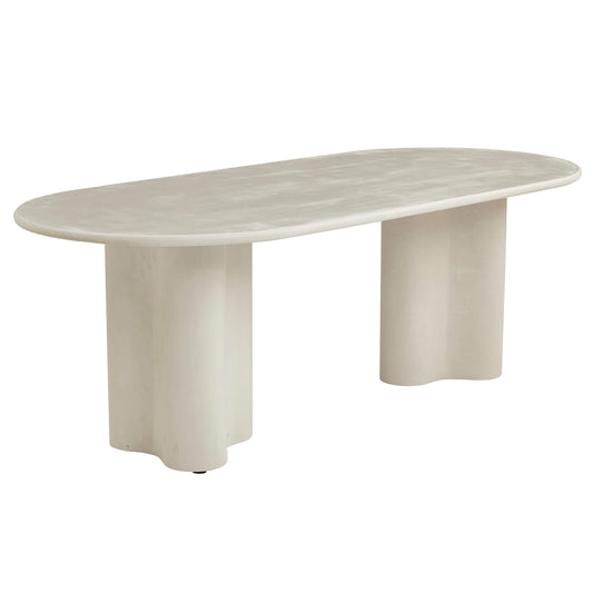 Auburn | Coastal Wooden Beige 2.2m Dining Table | Beige
