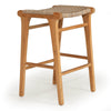 Augusta | Coastal Outdoor Corded Wooden Backless Bar Stools