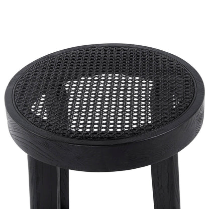 Avoca | Coastal Rattan Bar Stools | Black