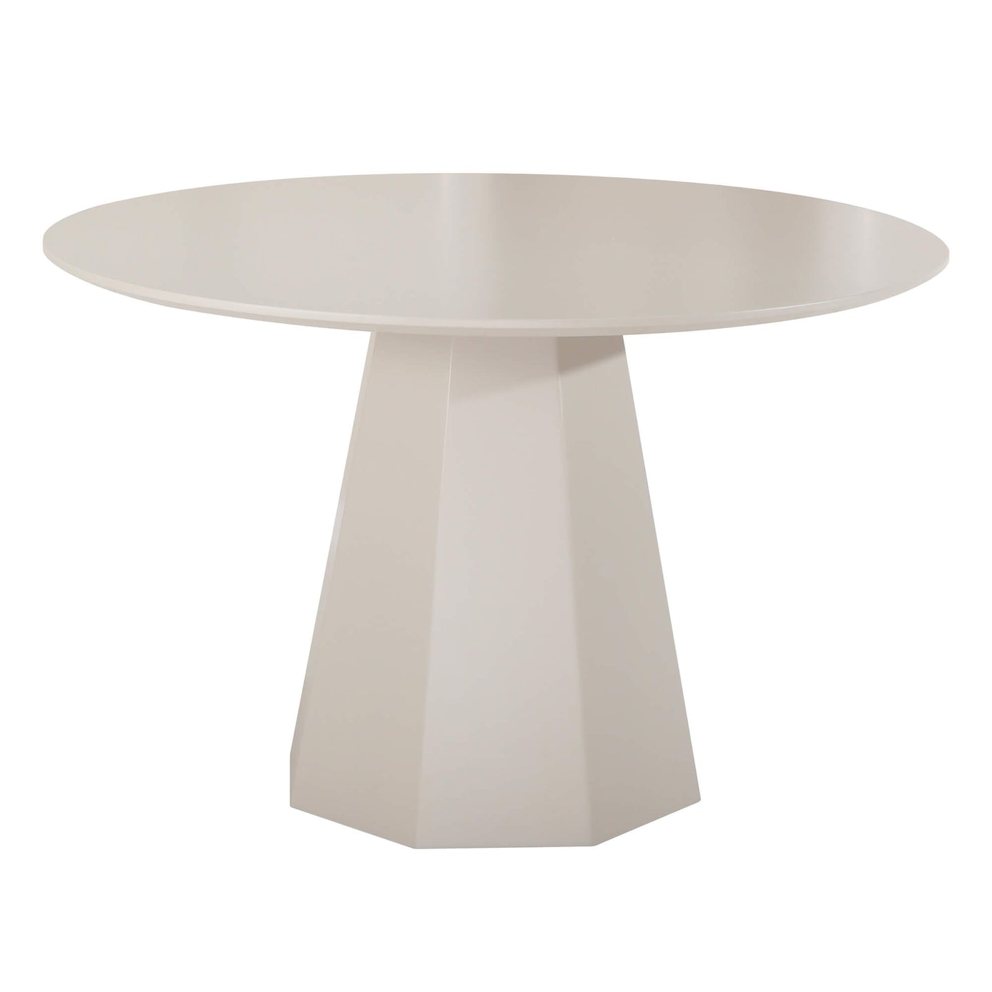 Bancroft | Modern Wooden 4 Seater 120cm Round Table | Putty