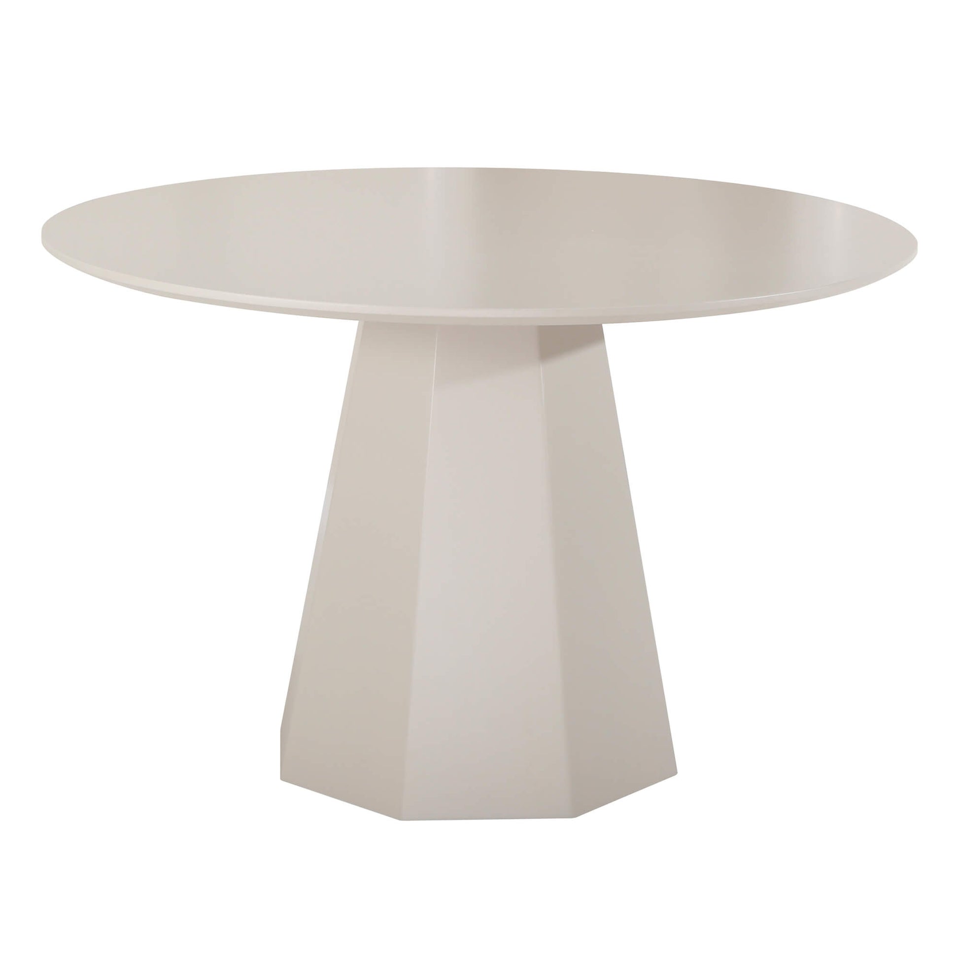 Bancroft | Modern Wooden 4 Seater 120cm Round Table | Putty