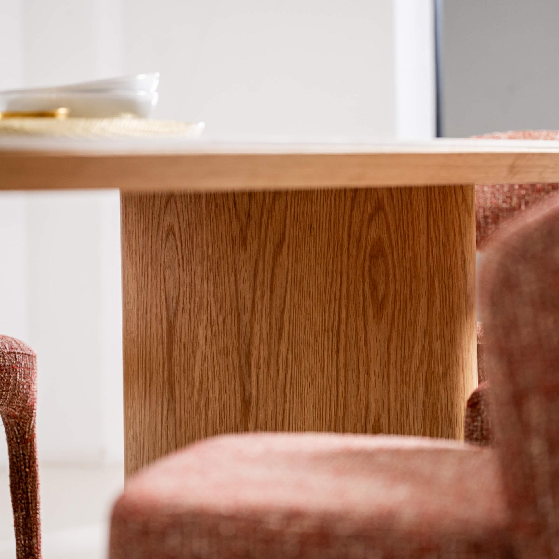 Banksia Coastal Natural Ceramic 2.4m Oakwood Dining Table | Natural
