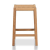 Baybreeze | Backless Coastal Natural Wooden Rattan Bar Stool
