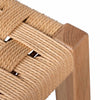 Baybreeze | Backless Coastal Natural Wooden Rattan Bar Stool