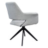 Bellinger | Contemporary Boucle Ivory Swivel Dining Chair With Arms | Set Of 2