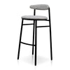Belvidere | Mid Century Boucle Fabric Upholstered Bar Stools | Set Of 2